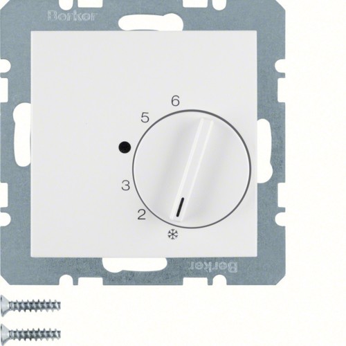 Berker B3/B7 biały mat regulator temperatury [20261909] B_20261909