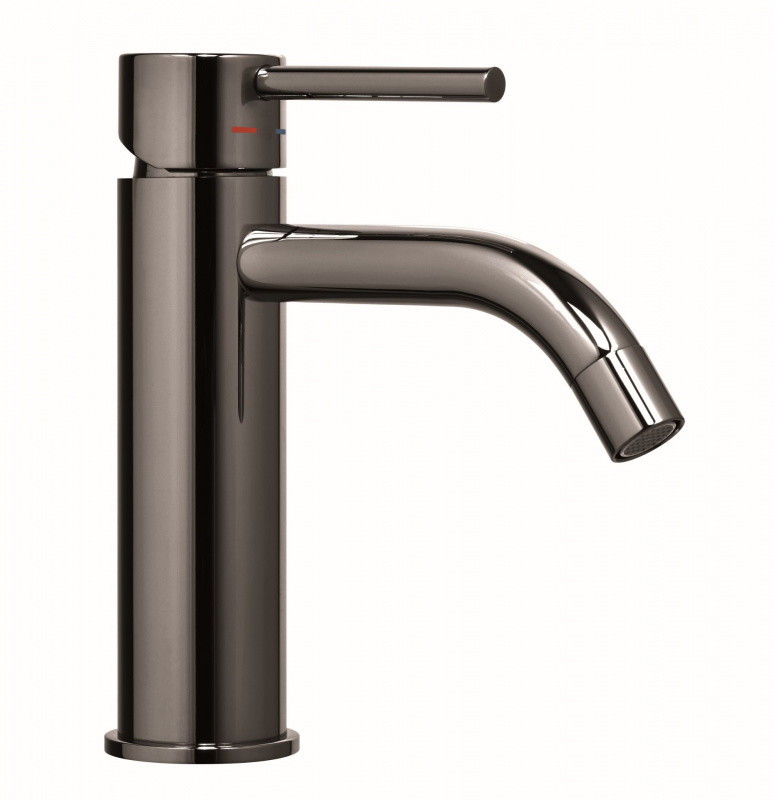 Paffoni Light Bateria umywalkowa bez korka czarny nikiel LIG071NKN