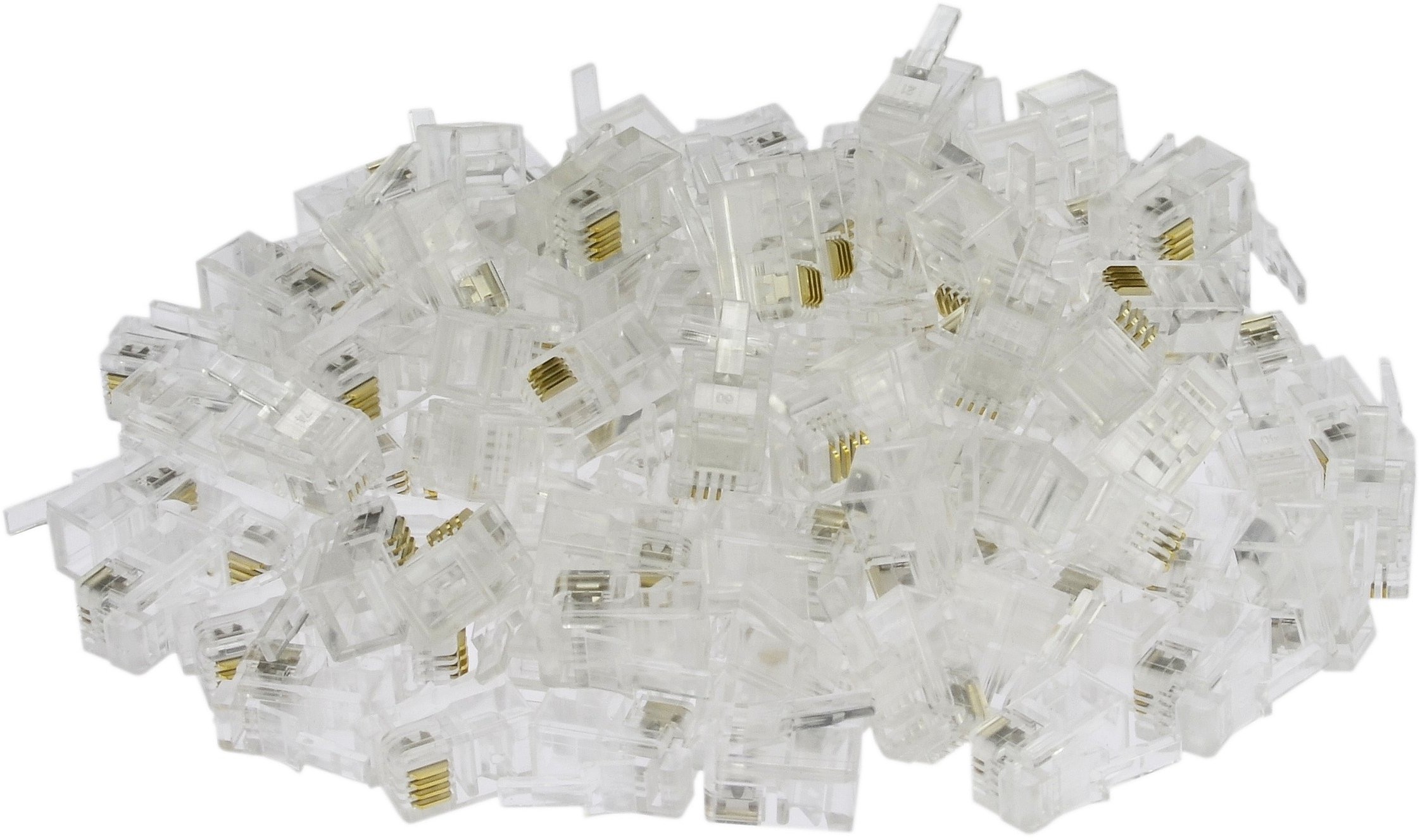 Neku Wtyk telefoniczny RJ14 4P4C linka 100szt