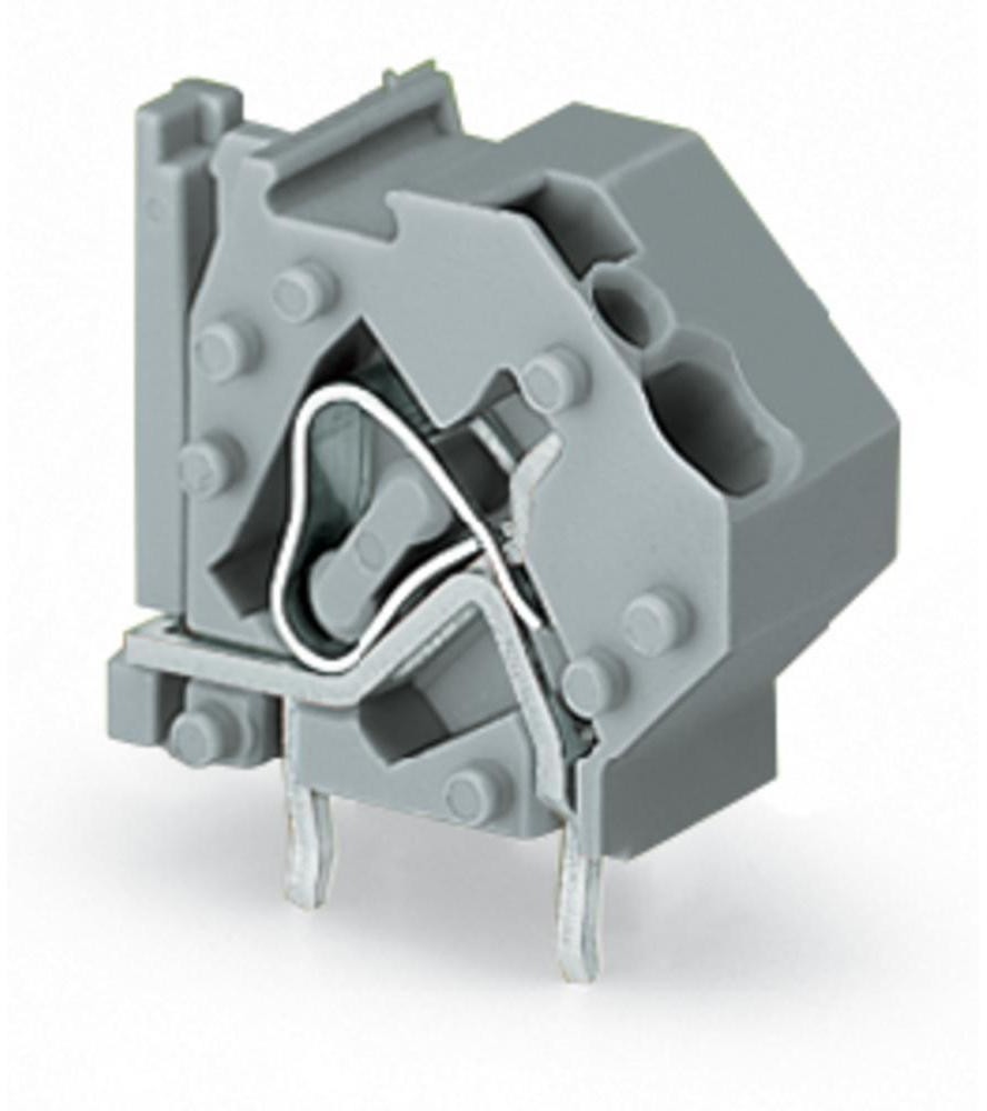 Wago Zacisk sprężynowy 4.00 mm Ilość PIN 1 745-821 Kolor szary 200 szt 745-821