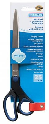 Donau Nożyczki biurowe Soft Grip, 25cm, niebieskie 7921301PL-10