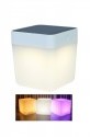 Cube Zewnętrzne Lampa stojąca solarna przenośna LED ogrodowa Table RGB biała 6908003331