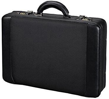 Alassio torba na akta, skórzana, wyjmowana kieszeń na laptopa, 20 MM wstawce, czarny 10100552