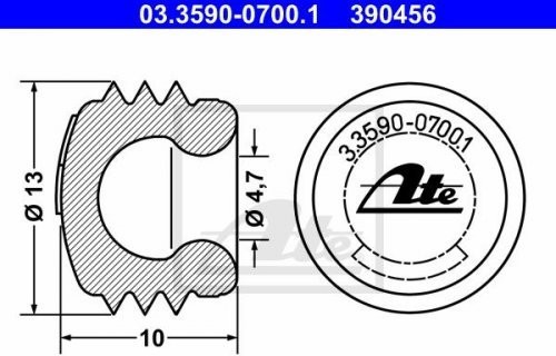 ATE 03359007001/kurzem zatyczka ochronne z zamknięciem 03.3590-0700.1