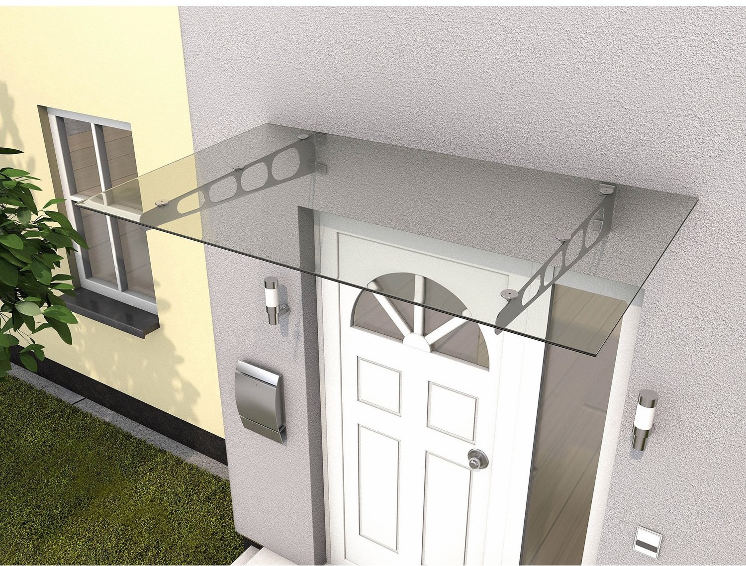 Gutta Zadaszenie HD/LT glas stal kwasoodporna szkło laminowane 160x90x16 cm