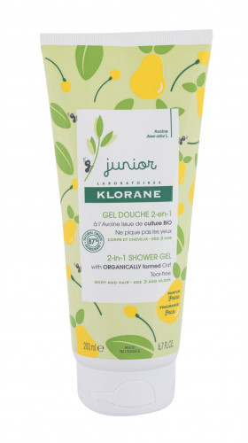 Klorane Junior Pear 2-in-1 żel pod prysznic 200 ml dla dzieci