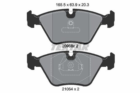 TEXTAR Klocki hamulcowe - komplet 2096801