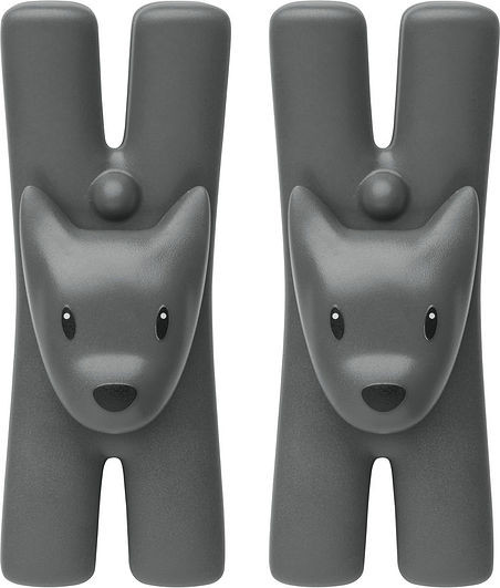 Alessi Klipsy Giampo czarne 2 szt. MMI32DS B