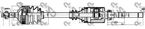 GSP Półoś prawa GSP 245002