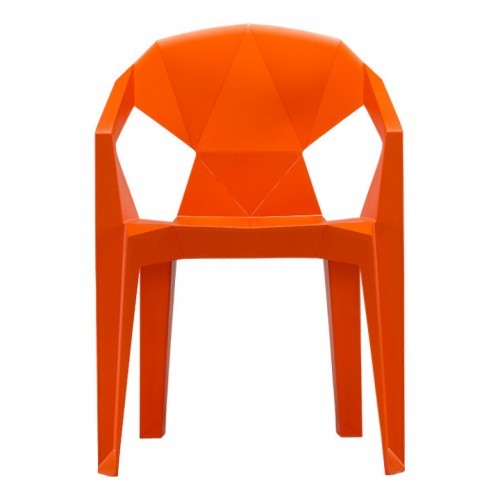 UniqueMeble Krzesło do salonu, kuchni, muze, pomarańczowe