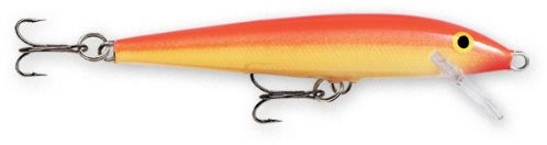 Rapala oryginalne Floater 11 Fishing Lure, o przekątnej 4,375 cali, złota i Red Fluorescent 886390