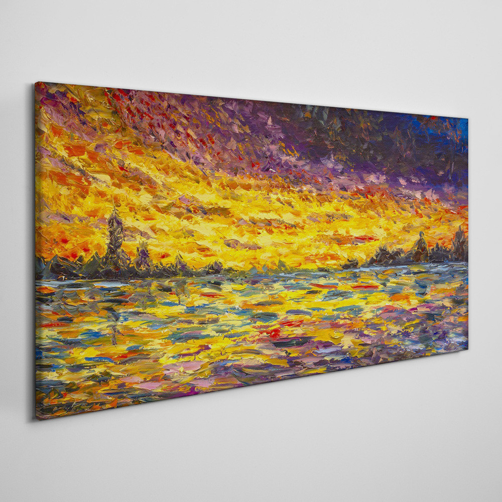 PL Coloray Obraz Canvas abstrakcja zachód słońca 100x50cm