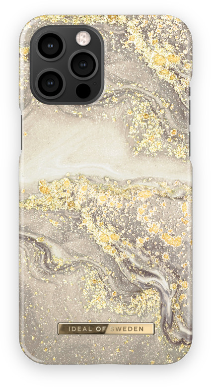 Ideal of Sweden Fashion Etui Obudowa do iPhone 12 Pro Max Sparkle Greige Marble IDFCSS19-I2067-121