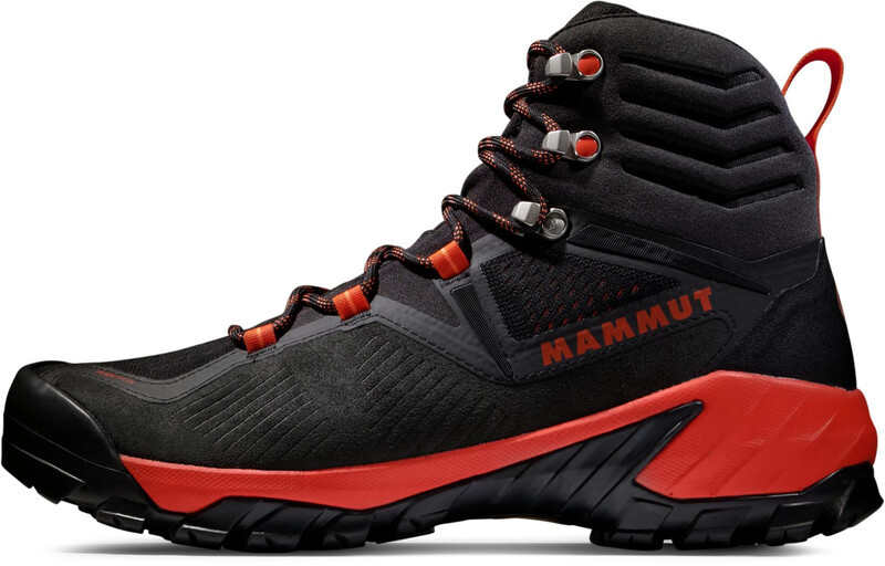 Mammut Sapuen High GTX Shoes Men, czarny/czerwony UK 10,5 | EU 45 1/3 2022 Trapery turystyczne 3030-04241-00654-1105