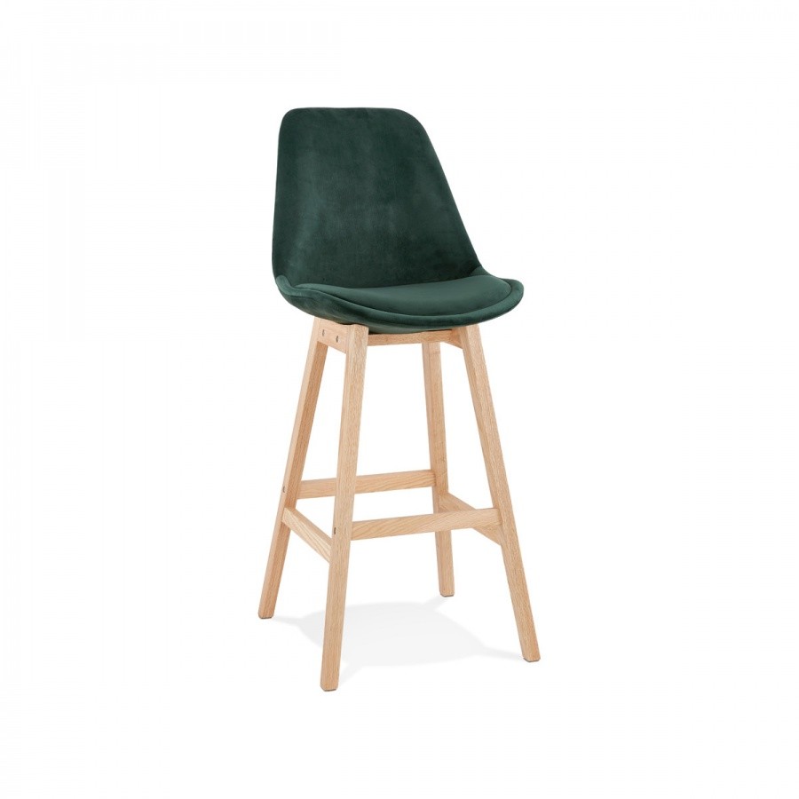 Kokoon Design Hoker Basil zielony nogi naturalne BS03860GENA