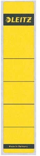 Leitz Grzbiet segregatora etykietę , 39 X 192 MM, krótki, wąski, żółty 10 szt. 16430015