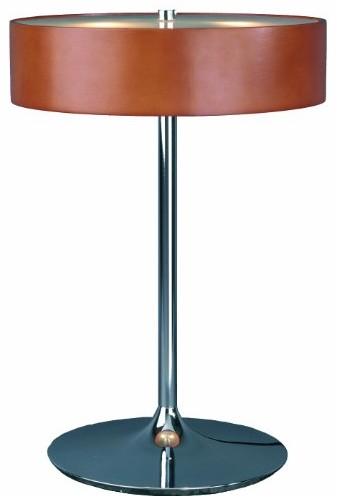 Unbekannt Drewno wiśniowe aluminor Malibu LT lampa stołowa, chromowany/szkło/cętkami MALIBU LT