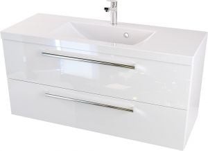 Furni Szafka z Umywalką ATHOS 100 cm - Uchwyt Chrom Połysk ATH UM 100 UCH