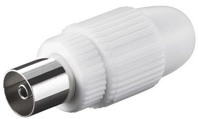 Goobay Wtyczka Kupplung 9.5 MM mocowanie na śruby 1 szt. biały 11501