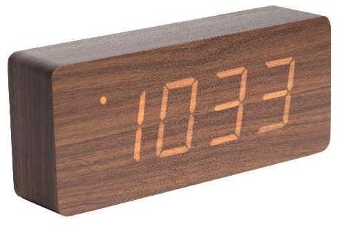 Columbine Columbine Wood Alarm Clock KA5654DW