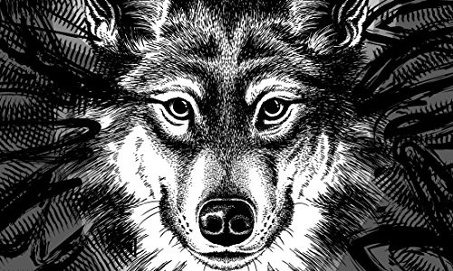 Gift Company Gift Maker wycieraczka Wolf Den Wolf, orzech kokosowy, kolorowa, 75 x 2 x 45 cm 80050/C-0279