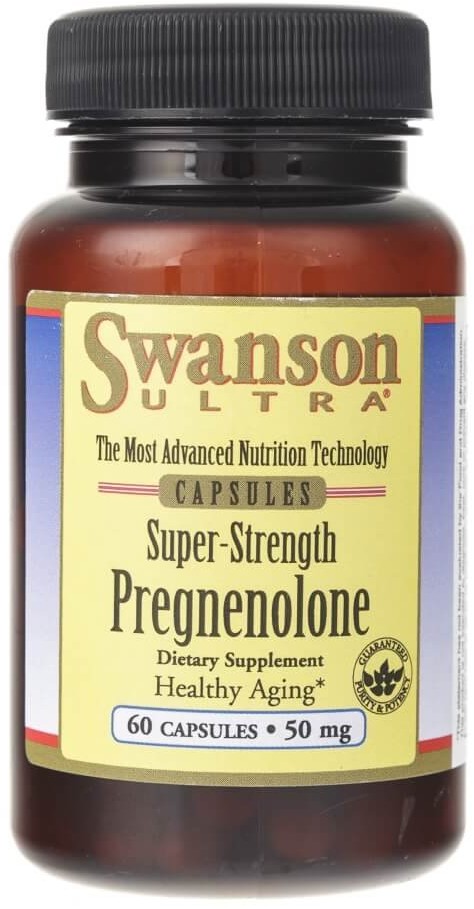 SWANSON Pregnenolon 50 mg - 60 kapsułek