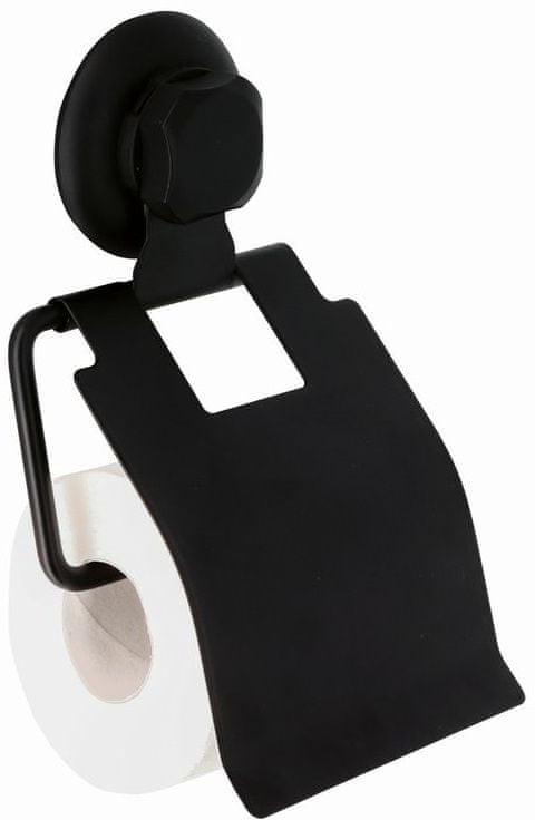 Compactor uchwyt na papier toaletowy Bestlock Black system z przyssawką bez wiercenia
