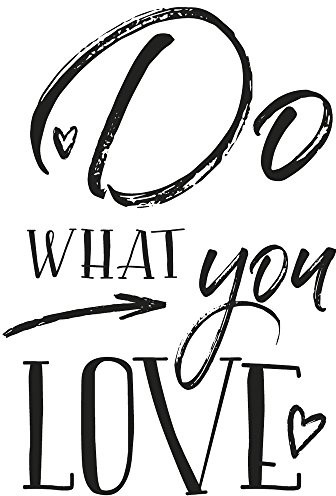 RAYHER HOBBY Rayher 29106000 stempel do What You Love, 7 x 10 cm 29106000