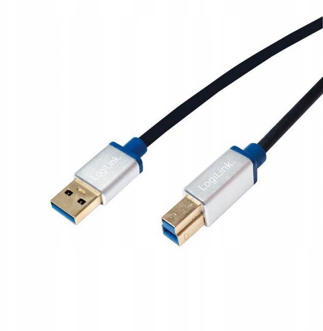 Logilink Usb-b 2.0m czarny
