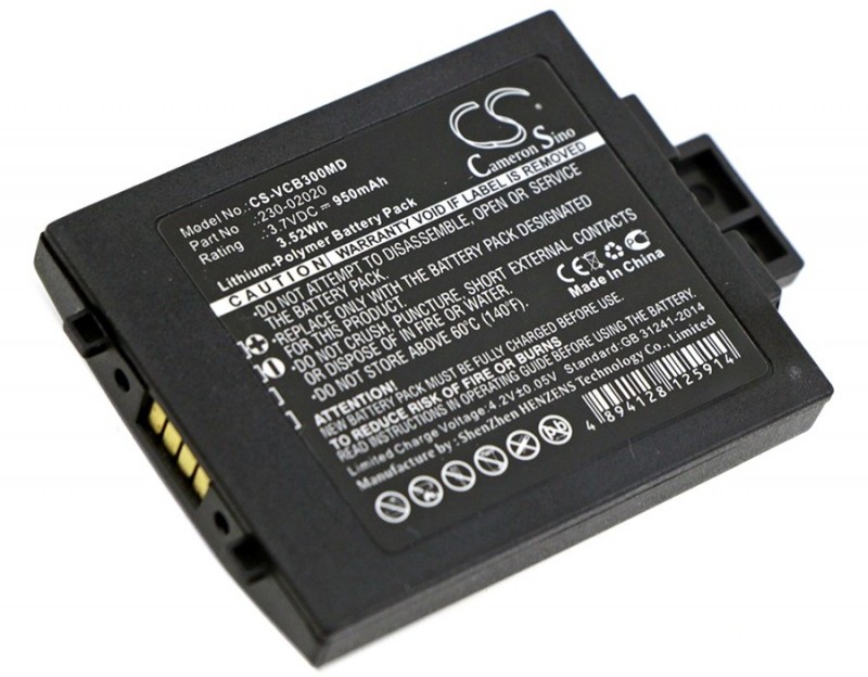 Cameron Sino Vocera Communications Badge B3000 230-02020 950mAh 3.52Wh Li-Polymer 3.7V Cameron Sino)