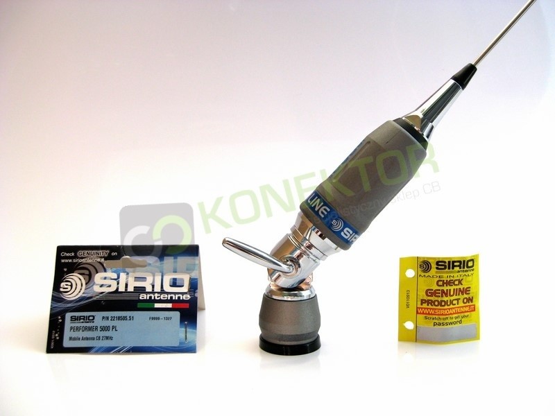 Sirio PERFORMER 5000 PL Antena CB montażowa 196cm (pochylenie za pomocą klamki)