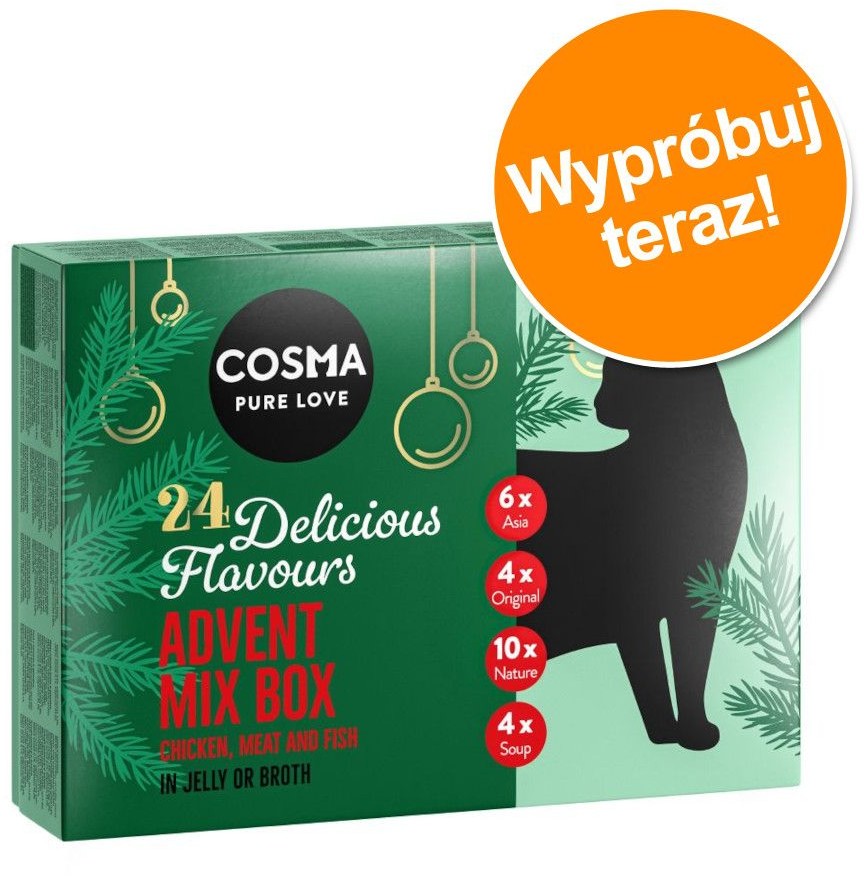 Cosma Adwentowy pakiet mieszany 24 x karma mokra (1710 g)