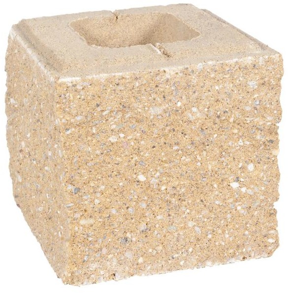 ZIEL-BRUK Pustak ścienno-cokołowy TRZYSTRONNIE ŁUPANY 20x19,5x19cm ZIEL-BRUK