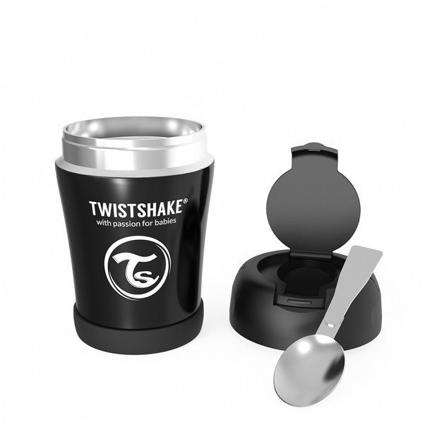 Twistshake Twistshake Pojemnik termiczny na jedzenie Czarny - 350 ml