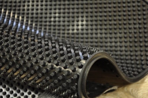 SOLIDNA WYCIERACZKA GUMOWA KÓŁKOWA 40x60cm CZARNY