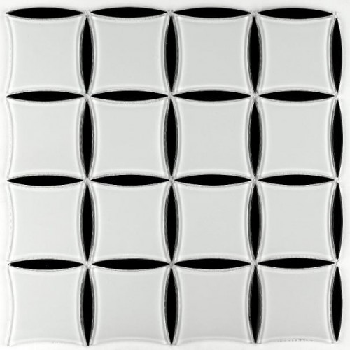 Formosa Mozaika Szklana ExCLUSIVE DESIGN białe kwadraty