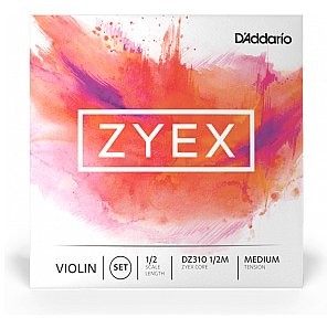 D'Addario D'Addario Zyex Violin Zestaw strun 1/2 Medium Tension DZ310 1/2M