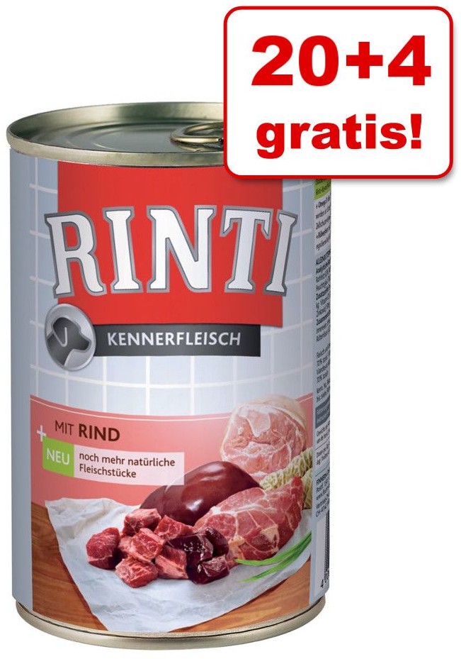 Rinti Kennerfleisch Rind pies - wołowina Puszka 400g 7667