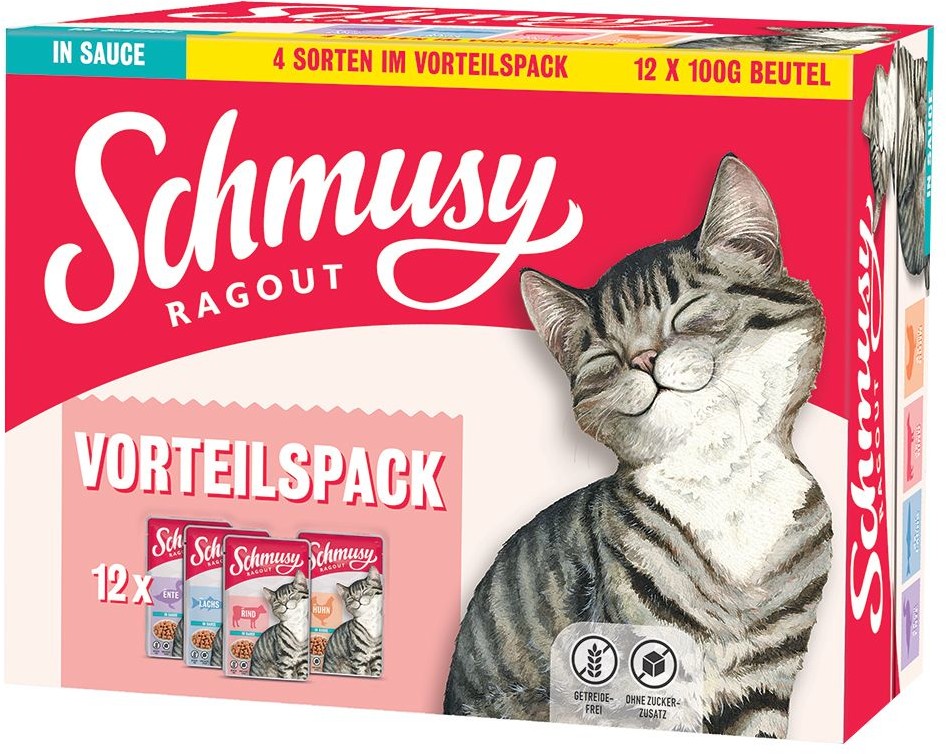 Schmusy Pakiet mieszany Ragout w sosie - 12 x 100 g