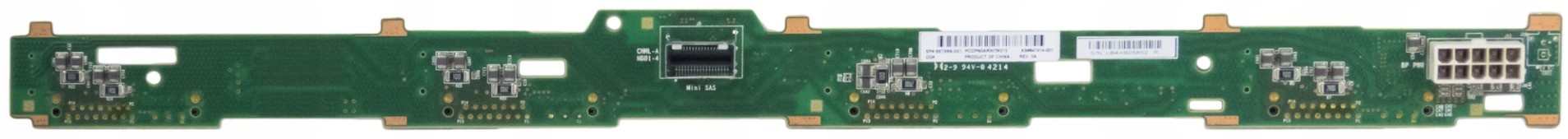 Hp 667869-001 DL360e G8 DL360p G8 4x Lff Backplane