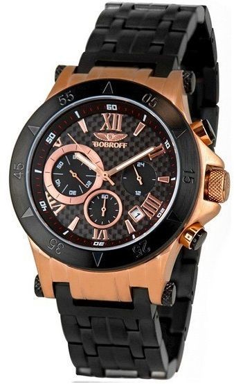 Bobroff Zegarek Męski Bobroff BF1001M15 (44 mm) S0300229
