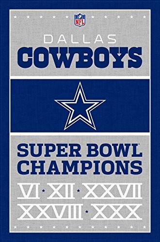 Unbekannt dallas cowboys 5-Time NFL Super Bowl Champions Football Poster rp6758 RP6758