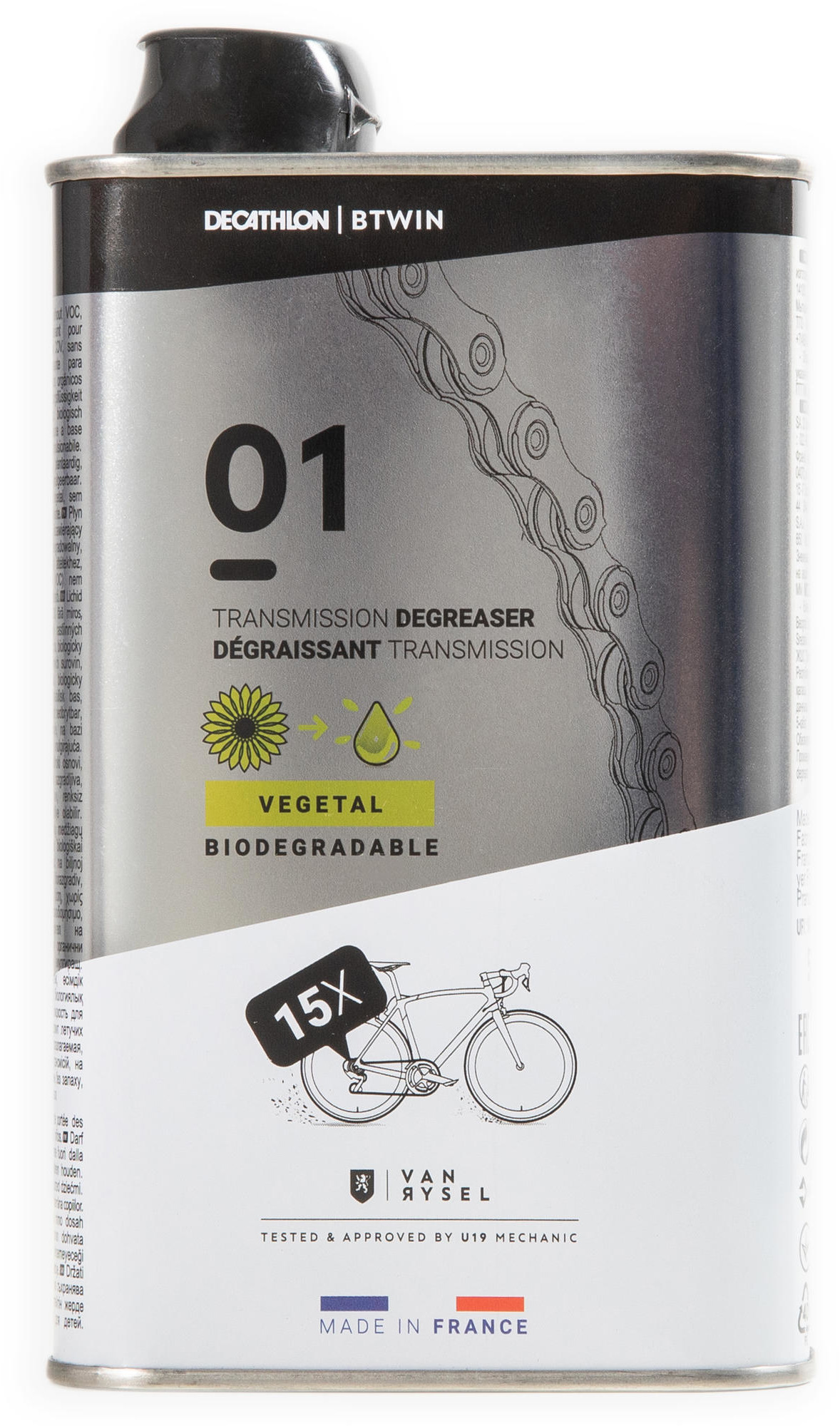 BTWIN Preparat odtłuszczający roślinny do łańcucha rowerowego