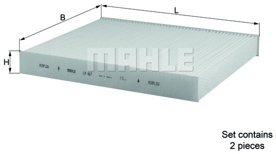 Mahle FILTR PYŁKOWY KABINOWY KNECHT LA 467/S BMW 5 F10 F11 7 F01 F02 F03 F04 08