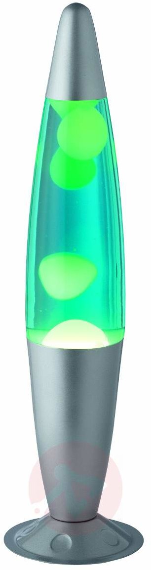 Reality Leuchten Z zieloną cieczą - lampa lava JARVA