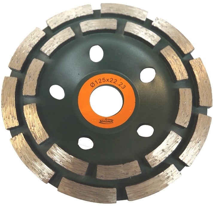 MAGMA TEAM Tarcza dwurzędowa 125mm do szlifowania betonu