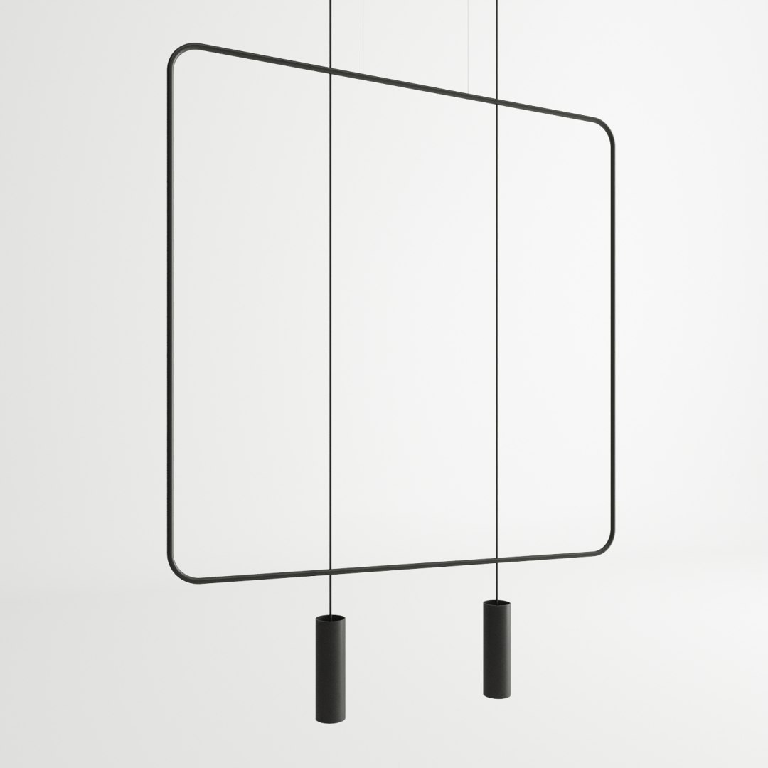 Lampa wisząca RANA 2 CZARNA TH.019CZ