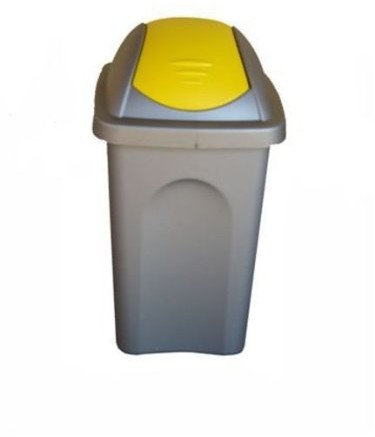 Stefanplast Stefan Plast MultiPath Little Swing Top Bin, niebieski capri/srebrny, 30 litrów, 30 l 70165