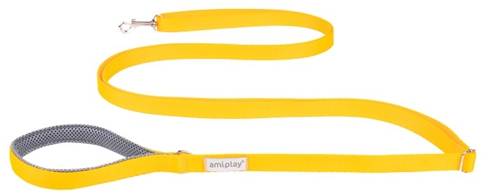 Ami Play Easy Fix Samba smycz regulowana żółta [rozmiar S] 160-300 x 1,5cm PAMP042