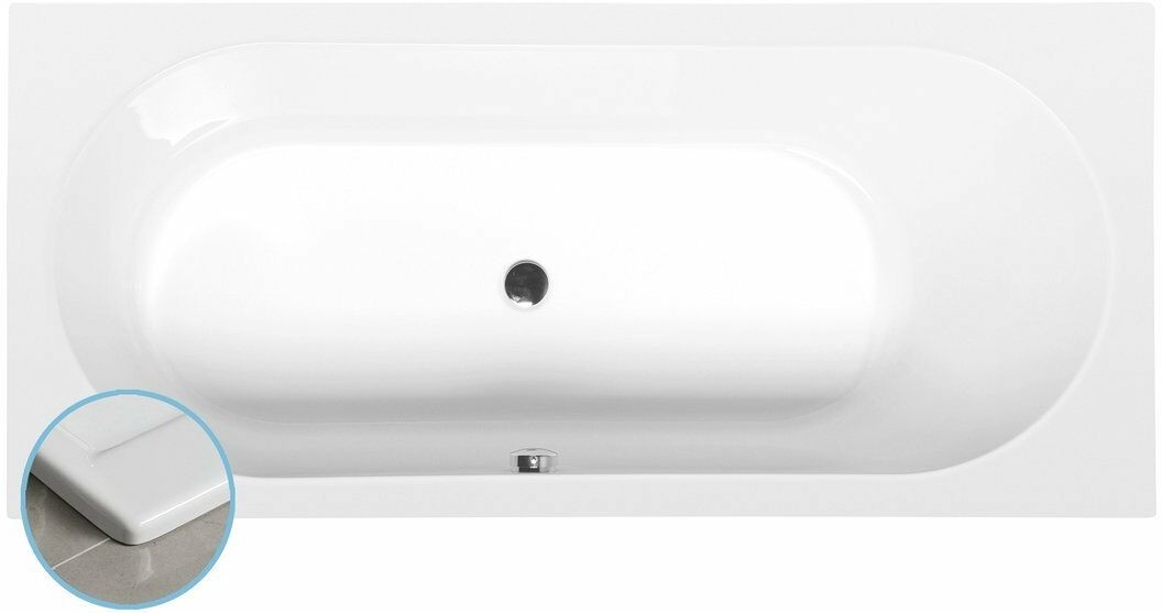 Polysan ASTRA B SLIM wanna prostokątna 165x75x48cm biała 32611S